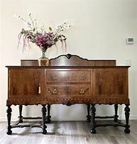 Image result for Antique English Oak Sideboard with Mirror