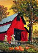 Image result for Fall Harvest Vintage Farm Paintings