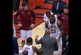 Image result for LeBron James Angry at the Coach