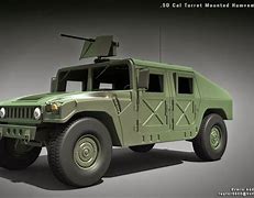 Image result for Humvee with 50 Cal