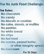 Image result for 30-Day No Junk Food Challenge