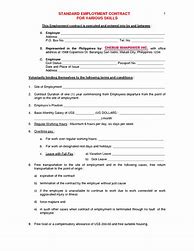 Image result for Employment Contract Form