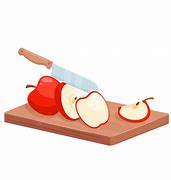 Image result for Chopped Apple Catoon