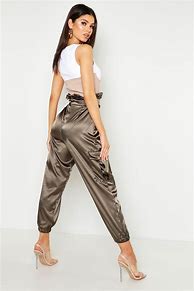 Image result for Satin Cargo Pants Outfit