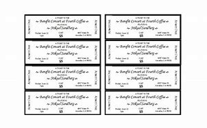 Image result for Admission Ticket Template Word
