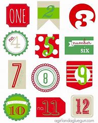 Image result for Printable 12 Days of Christmas Calendar