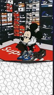 Image result for Supreme Wallpaper Mickey