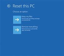 Image result for System Reset Windows 10