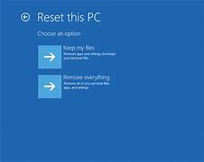 Image result for Windows 10 Reset Screen