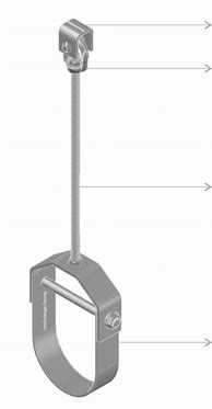 Image result for 1 Inch Pipe Hanger