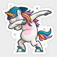 Image result for Dabbing Unicorn Sticker