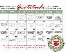 Image result for Free Printable Gratitude Calendar