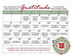 Image result for Daily Gratitude Calendar