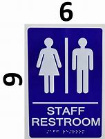 Image result for Employee Only Restroom Sign