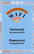 Image result for WiFi Password Sign Template