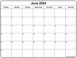 Image result for Free Blank June Calendar Printable
