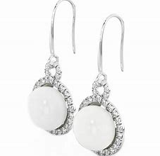 Image result for Sterling Silver Pearl Drop Earrings
