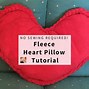 Image result for Fleece Heart Pillow