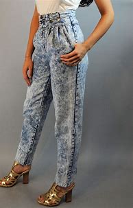 Image result for 80s Ripped Jeans Fashion