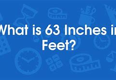 Image result for What Is 63 Inches in Feet