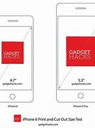 Image result for iPhone 6 Actual Size Print