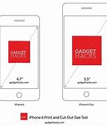 Image result for iphone 6 actual size printable