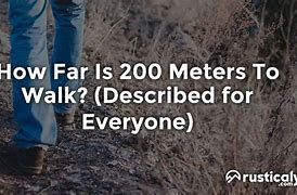 Image result for How Far Is 200M