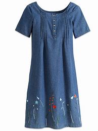 Image result for Tunic for a Casual for Denim Dress