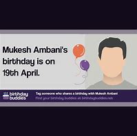 Image result for Mukesh Ambani Birthday