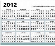 Image result for 2012 Paid Calendar