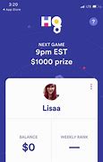 Image result for HQ Trivia Home Screen