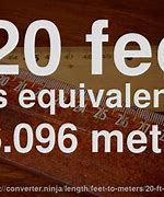 Image result for How Long Is 20 Meters in FT