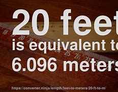 Image result for How Far Is 20 Meters in Feet