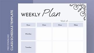 Image result for Aesthetic School Schedule Template