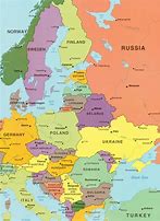 Image result for Map of Europe Large Print Clear