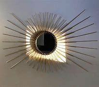 Image result for Red Sunburst Wall Mirror