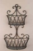 Image result for Wrought Iron Wall Baskets