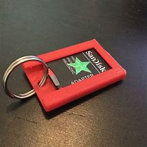 Image result for B1153 Frost Clear SD Card Holder Keychain