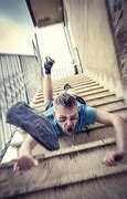 Image result for Person Going Down Flat Stairs