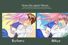 Image result for Kiss Drawing Meme