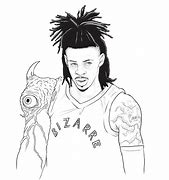 Image result for NBA Coloring Pages Ja Morant