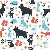 Image result for Cartoon Animal Silhouettes