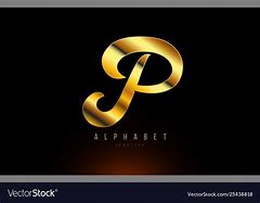 Image result for Gold Letter P Logo Design