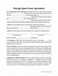 Image result for Storage Rental Agreement Forms Free