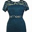 Image result for Plus Size Teal Lace Dress