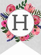 Image result for Letter H Floral Design