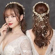 Image result for Gold Bridal Headpiece