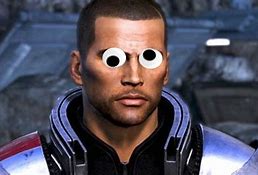 Image result for Mass Effect Shepardfunny Face