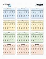 Image result for 1980 Calendar with Sports Events