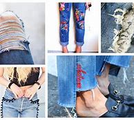 Image result for DIY Jeans Makeover
